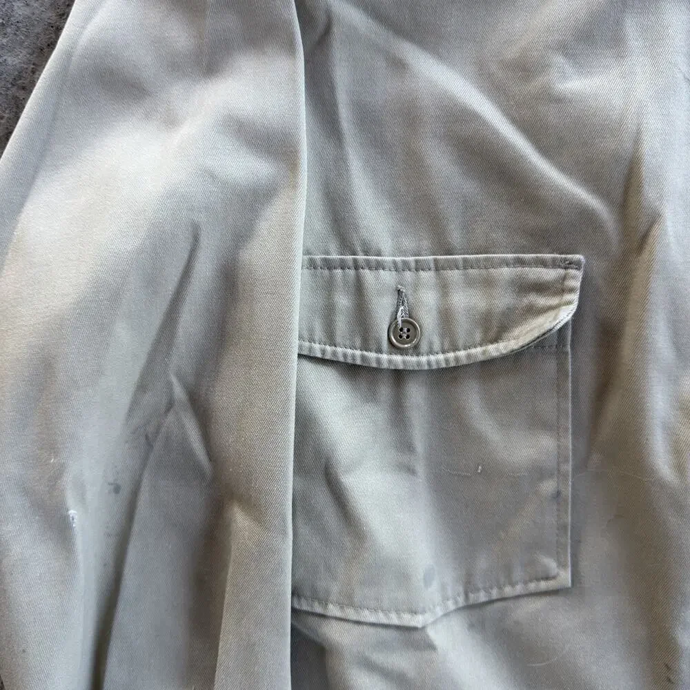 Vintage 60s Lee Chetopa Work Jacket Workwear Work Size 44 Tan Mechanic Talon